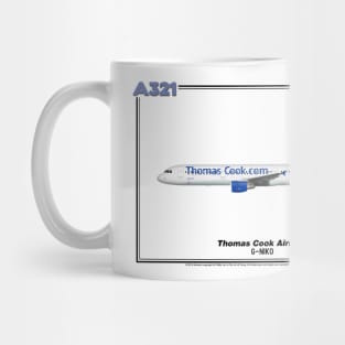 Airbus A321 - Thomas Cook Airlines (Art Print) Mug